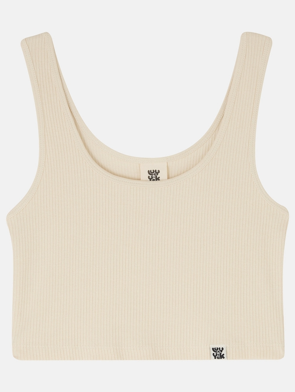 LUCY & YAK Organic Cotton Josy Vest Top Color Cream, Size L